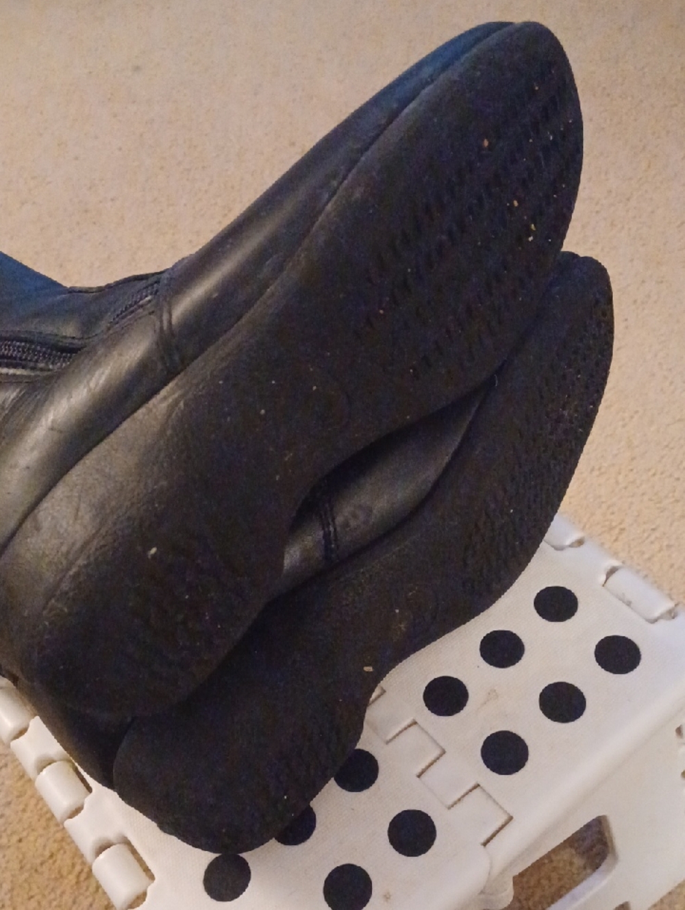 Martino Canada Black Leather Side-Zip Ankle Boots - Picture 6 of 7